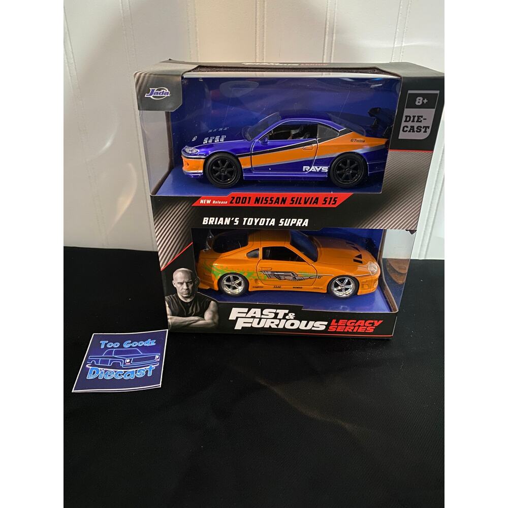Jada Fast & Furious 2 pack 1/32  Nissan Silvia S15 & Toyota Supra